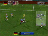 une photo d'Ã©cran de Sega Worldwide Soccer 97 sur Sega Saturn